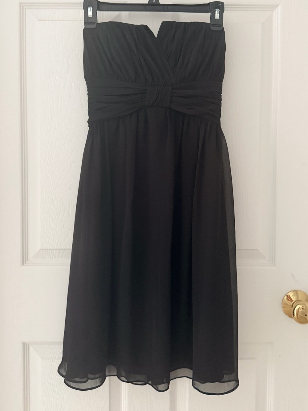 White House Black Market Black Strapless Dress